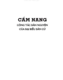 Cẩm nang Công tác dân nguyện của đại biểu dân cử