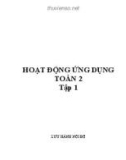 Hoạt động ứng dụng Toán 2 - Tập 1