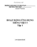 Hoạt động ứng dụng Tiếng Việt 5 - Tập 1