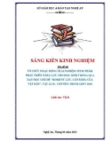 Sáng kiến kinh nghiệm THPT: Tổ chức hoạt động trải nghiệm STEM nhằm phát triển năng lực của HS thông qua dạy học chủ đề Moment lực. Cân bằng của vật rắn Vật lí 10 - Chương trình GDPT 2018