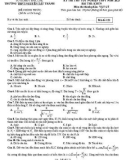 Đề thi thử tốt nghiệp THPT năm 2023 môn Vật lí có đáp án - Trường THPT Nguyễn Tất Thành, Đắk Lắk (Lần 1)