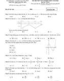 Đề thi thử tốt nghiệp THPT năm 2022 môn Toán có đáp án - Trường THPT Hương Sơn