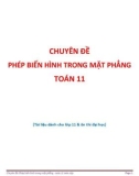 Chuyên đề Phép biến hình trong mặt phẳng Toán 11