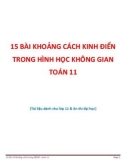 15 bài về khoảng cách kinh điển trong hình học không gian Toán 11