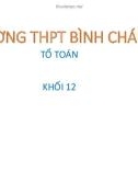 Bài giảng Hình học lớp 12: Bài tập thể tích của khối đa diện - Trường THPT Bình Chánh