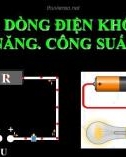 Bài giảng Vật lí lớp 11: Chủ đề - Dòng điện không đổi. Điện năng. Công suất điện