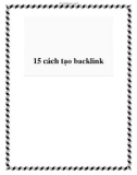 15 cách tạo backlink