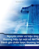 Đề tài : Nguyên nhân và hiệu ứng tái định vị thương hiệu tại một số NHTM hiện nay. Đánh giá chiến lược thương hiệu của VIB