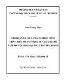 Luận văn Thạc sĩ Kinh tế: Mối quan hệ giữa trải nghiệm dòng chảy, thái độ và ý định mua của người xem đối với video quảng cáo trực tuyến