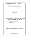 Tóm tắt Luận văn Thạc sĩ Quản lý công: Quản lý nhà nước về thanh niên trên địa bàn huyện Krông Bông, tỉnh Đắk Lắk