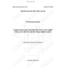 Tóm tắt Luận văn Thạc sĩ Kỹ thuật xây dựng dân dụng và công nghiệp: Tính toán dầm chuyển bê tông cốt thép ứng lực trước trong nhà nhiều tầng