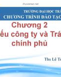 Bài giảng Quản trị tài chính: Chương 2.4 - ThS.LêTrungHiếu