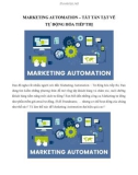 Marketing Automation - Tất tần tật về tự động hóa tiếp thị