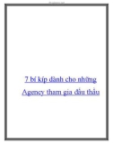 7 bí kíp dành cho những Agency tham gia đấu thầu