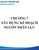 Bài giảng Hoạch định nguồn nhân lực - Chương 7: Xây dựng kế hoạch nguồn nhân lực