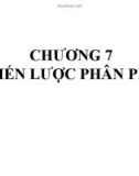 Bài giảng chương 7: Chiến lược phân phối