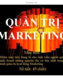 Bài giảng Quản trị marketing (6 chương)