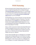 WOM Marketing