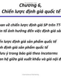 Chương 6- Chiến lược định giá quốc tế