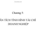 Bài giảng Phân tích kết quả hoạt động kinh doanh - Chương 5: Phân tích tình hình tài chính doanh nghiệp