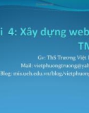 Bài giảng Thương mại điện tử: Chương 4 - ThS. Trương Việt Phương