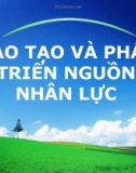 ĐÀO TẠO VÀ PHÁT TRIỂN NGUỒN NHÂN LỰC