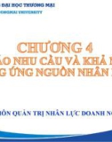 Bài giảng Hoạch định nguồn nhân lực - Chương 4: Dự báo nhu cầu và khả năng cung ứng nguồn nhân lực (Chương trình Sau đại học)