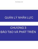 Bài giảng Quản lý nhân lực: Chương 3 - Đào tạo và phát triển