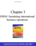 International human resource management - Chapter 3