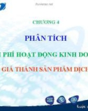 Bài giảng Phân tích hoạt động kinh doanh: Chương 4 - GS.TS. Bùi Xuân Phong