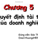 Quyết định tài trợ của doanh nghiệp