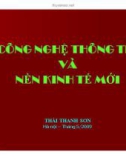 Bài giảng Công nghệ thông tin và nền kinh tế mới - Thái Thanh Sơn