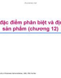 Bài giảng Quản trị marketing: Chương 12 - GV. Hoàng Thanh Vân