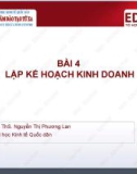 Bài giảng Khởi sự kinh doanh: Bài 4 - ThS. Nguyễn Thị Phương Lan