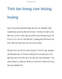 Tỉnh táo trong cơn khủng hoảng trong kinh doanh