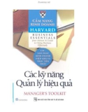 Cẩm nang Kinh doanh Harvard (Harvard business essentials): Các kỹ năng quản lý hiệu quả (Manager's toolkit)