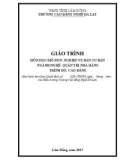 Giáo trình Nghiệp vụ bàn cơ bản (Nghề: Quản trị nhà hàng - Cao đẳng) - Trường CĐ Nghề Đà Lạt