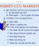 SLIDE MARKETING CĂN BẢN CHƯƠNG 3: NGHIÊN NGHIÊN CỨU MARKETING