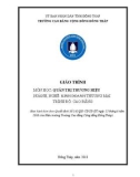 Giáo trình Quản trị thương hiệu (Nghề: Kinh doanh thương mại - Cao đẳng) - Trường Cao đẳng Cộng đồng Đồng Tháp