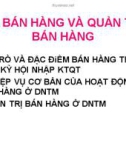 Bài giảng Quản trị kinh doanh thương mại: Bài 5 - PGS.TS. Nguyễn Thừa Lộc