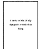 6 bước cơ bản để xây dựng một website bán hàng