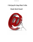 5 Bí Quyết Giúp Phát Triển Danh Sách Email