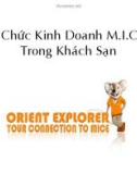 Bài giảng Tổ chức kinh doanh M.I.C.E trong khách sạn