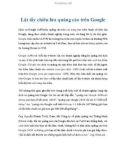 Lật tẩy chiêu lừa quảng cáo trên Google