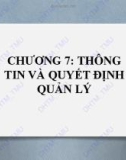 Bài giảng điện tử học phần Nguyên lý quản lý kinh tế: Chương 7 - ĐH Thương Mại