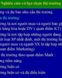 Bài giảng Quản trị Marketing - Chương 4: Nghiên cứu và lựa chọn thị trường mục tiêu