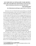 Hoàn thiện pháp luật liên quan đến vô hiệu hợp đồng trong bối cảnh triển khai thi hành Bộ luật dân sự 2015 - nhìn ở góc độ so sánh với luật Cộng hòa Pháp