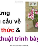 Bài giảng Văn bản quản lý hành chính Việt Nam: Những yêu cầu về thể thức và kỹ thuật trình bày - TS. Lưu Kiếm Thanh