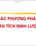 Bài giảng Các phương pháp phân tích định lượng: Giới thiệu môn học