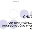 Bài giảng Luật chứng khoán – Chương 4: Quy định pháp luật về hoạt động công ty chứng khoán